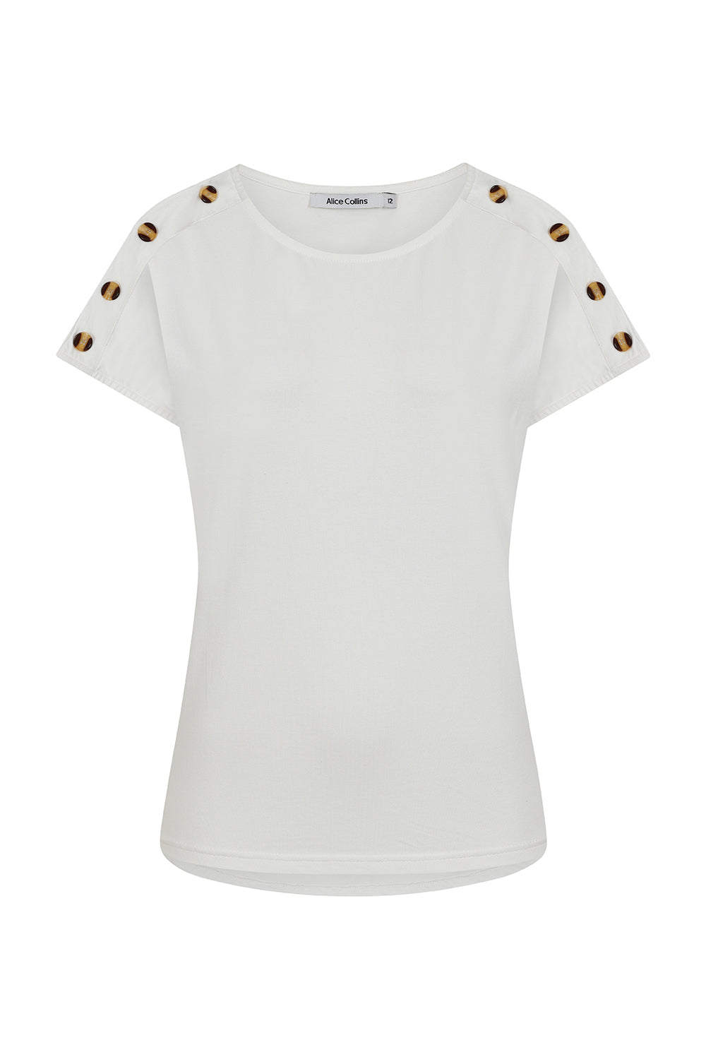 Button Shoulder Top