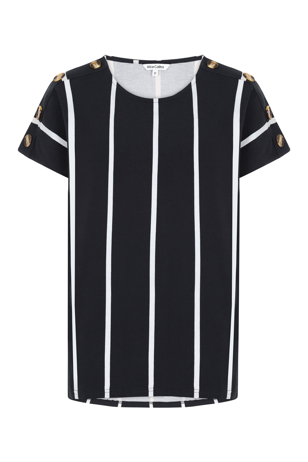 Button Shoulder Top