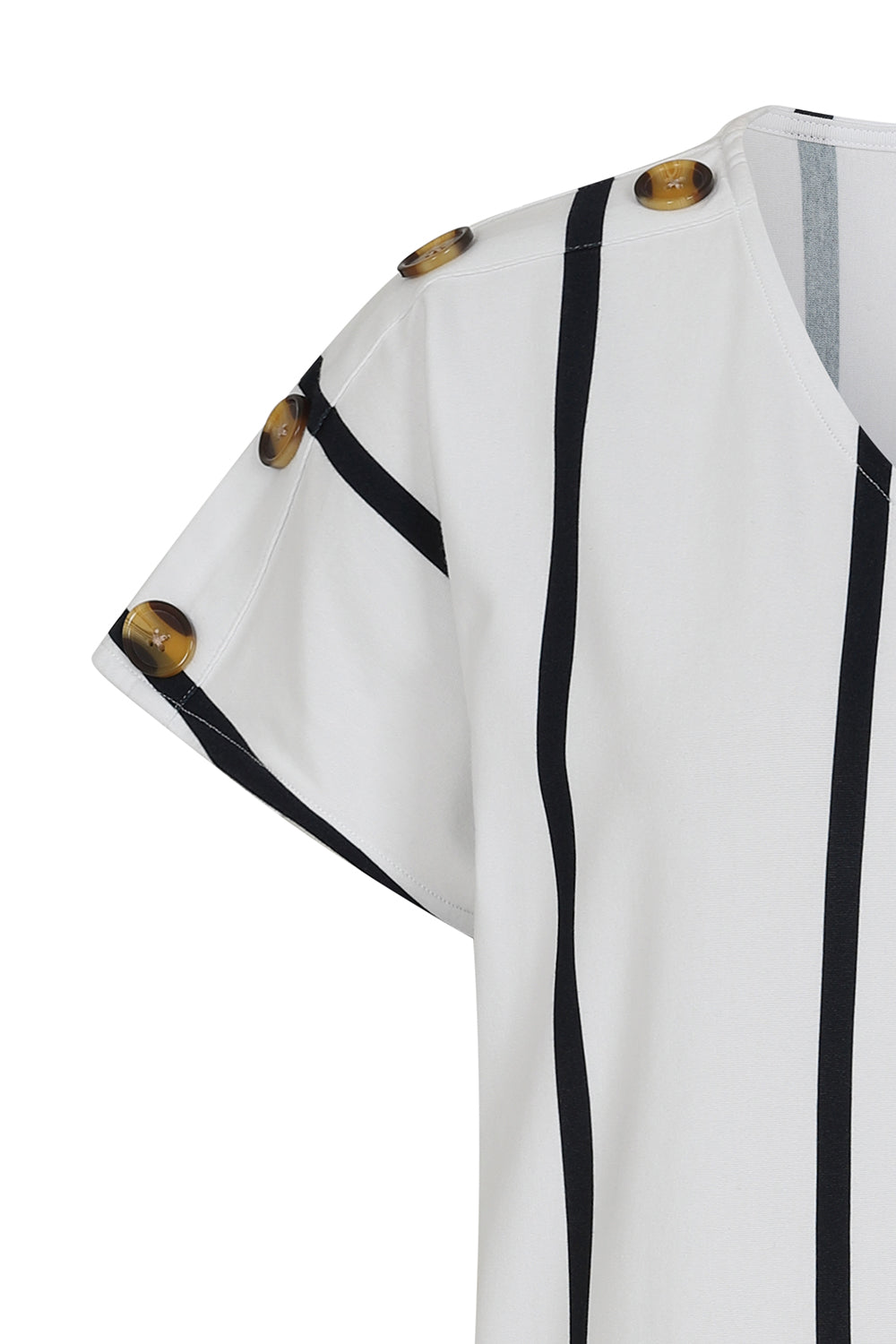 Button Shoulder Dress