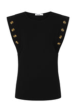 Load image into Gallery viewer, Button Shoulder Sleeveless Top