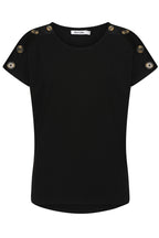 Button Shoulder Top