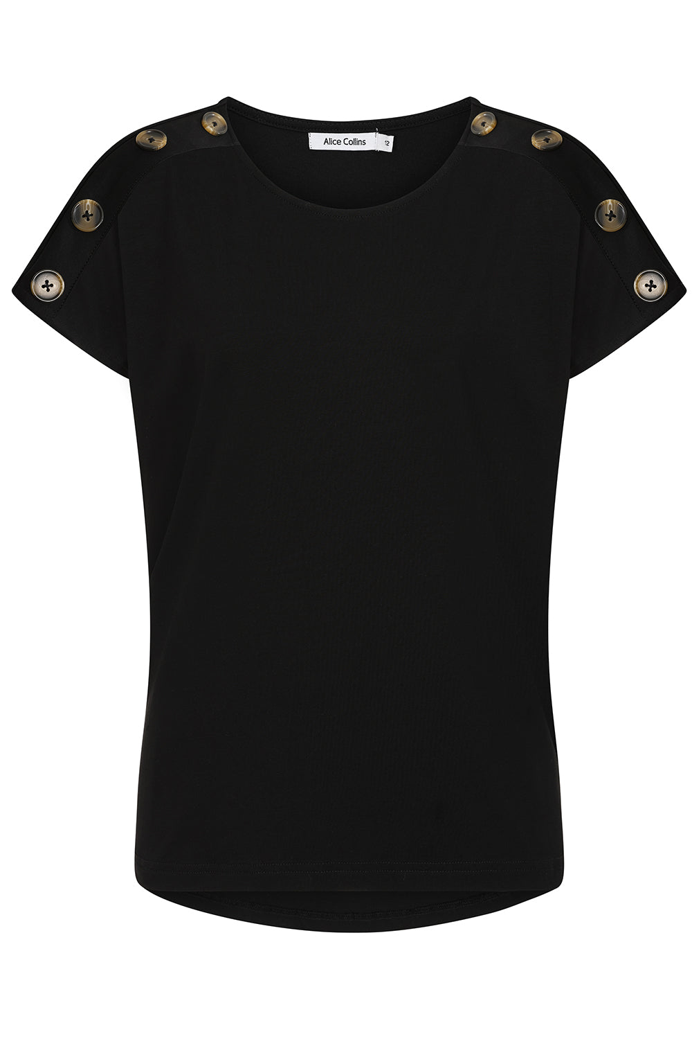 Button Shoulder Top