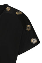 Button Shoulder Top