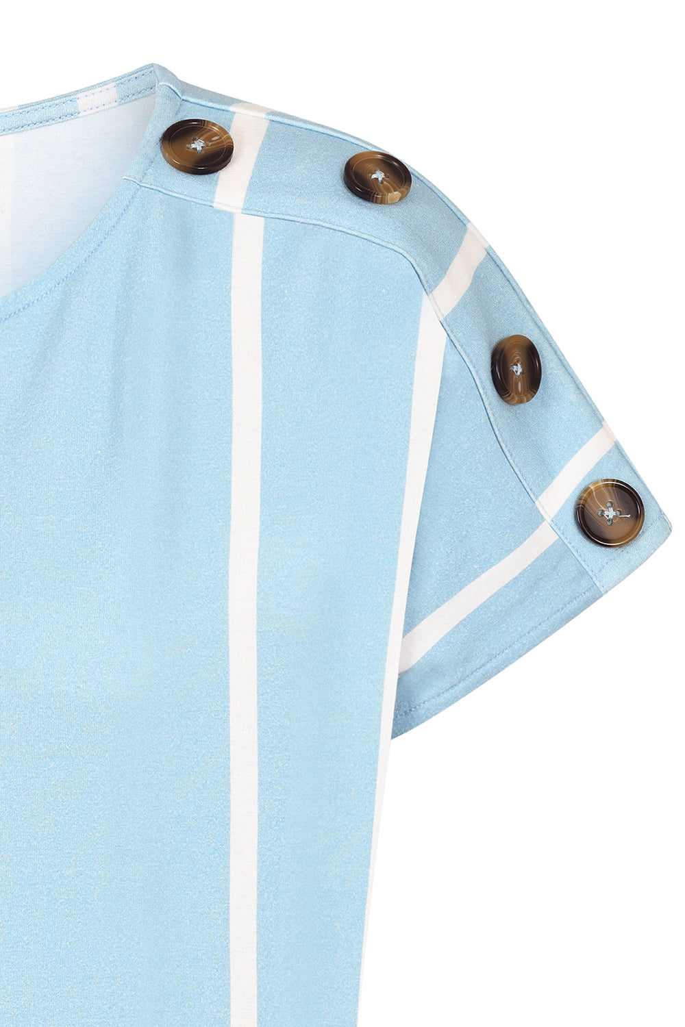 Button Shoulder Top