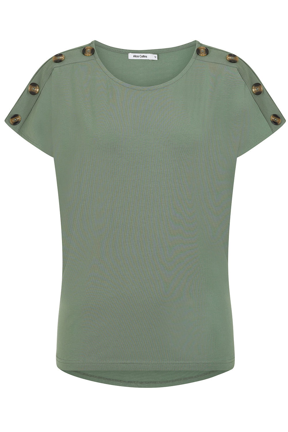 Button Shoulder Top