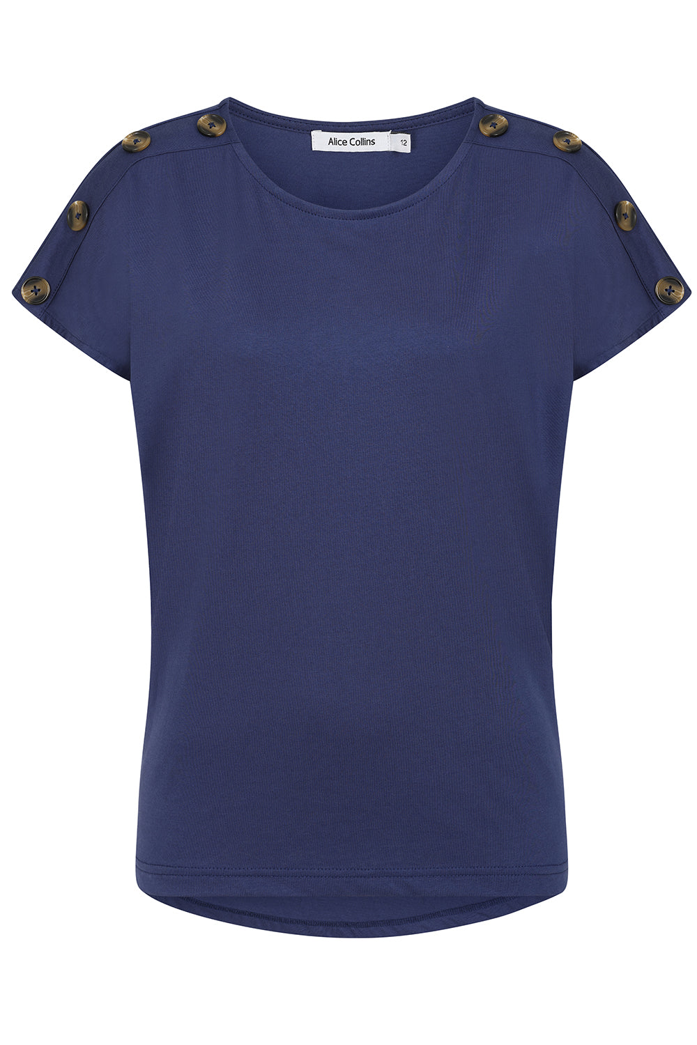 Button Shoulder Top
