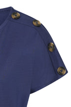 Button Shoulder Top