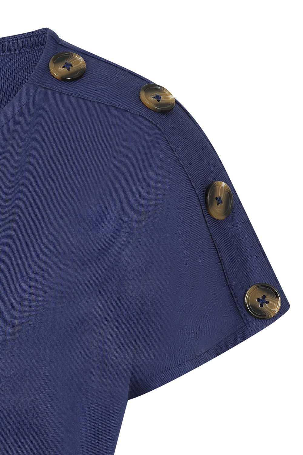 Button Shoulder Top