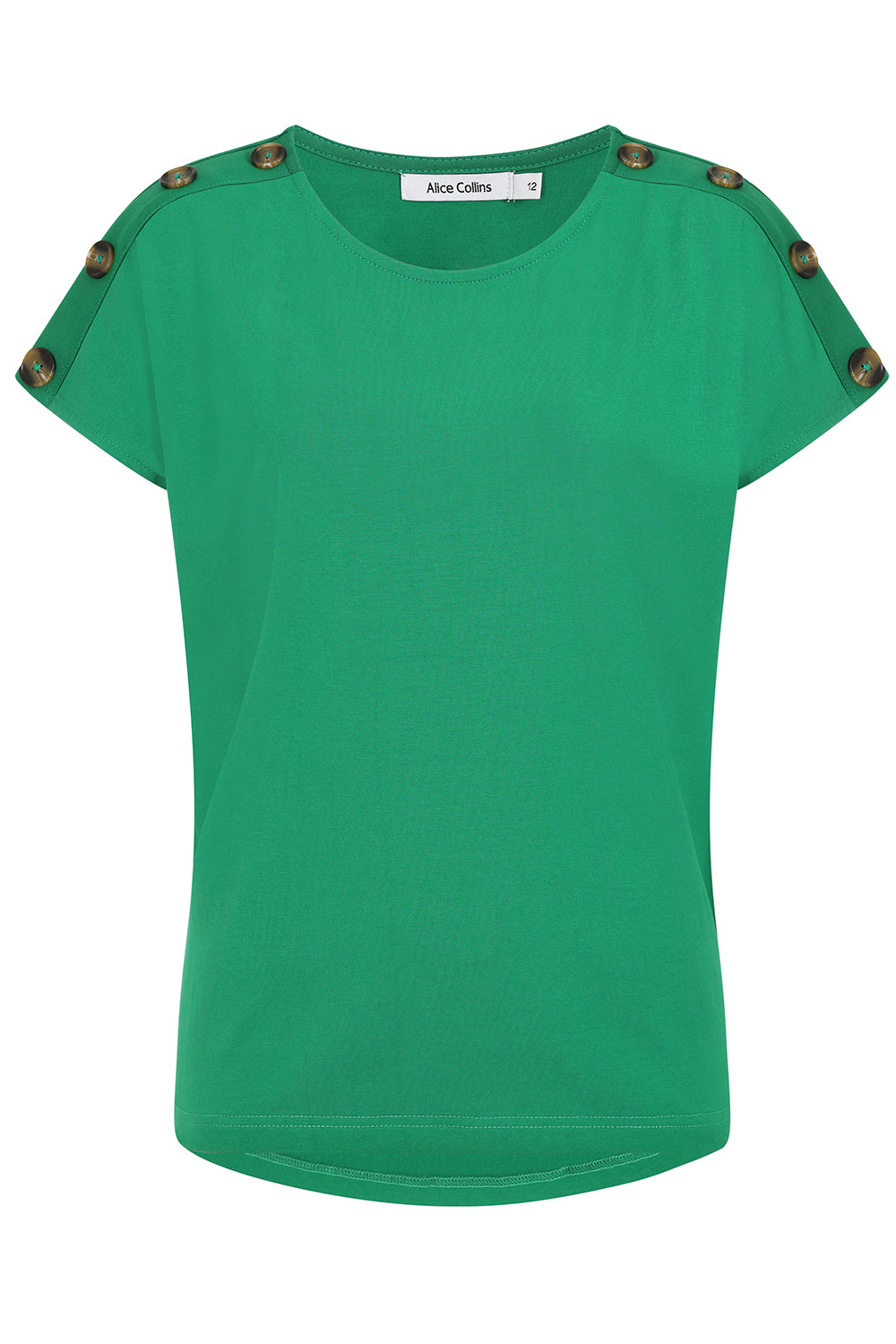 Button Shoulder Top