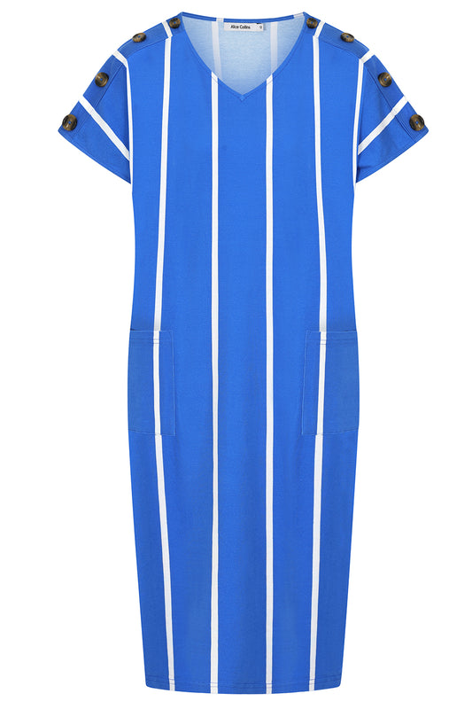Button Shoulder Dress