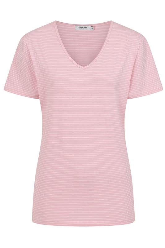 Perfect Striped V-Neck T-Shirt