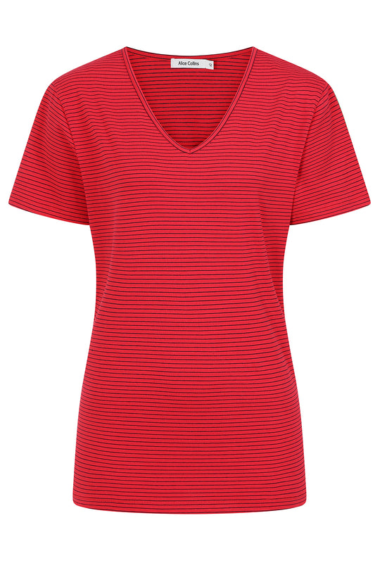 Perfect Striped V-Neck T-Shirt