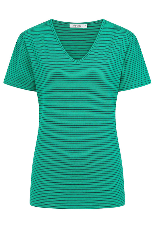 Perfect Striped V-Neck T-Shirt