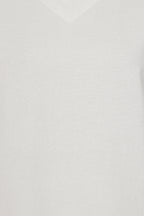 Rose Plain V-Neck Sleeveless Top