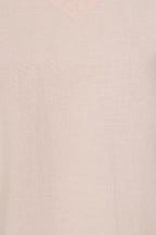 Rose Plain V-Neck Sleeveless Top