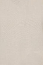Rose Plain V-Neck Sleeveless Top
