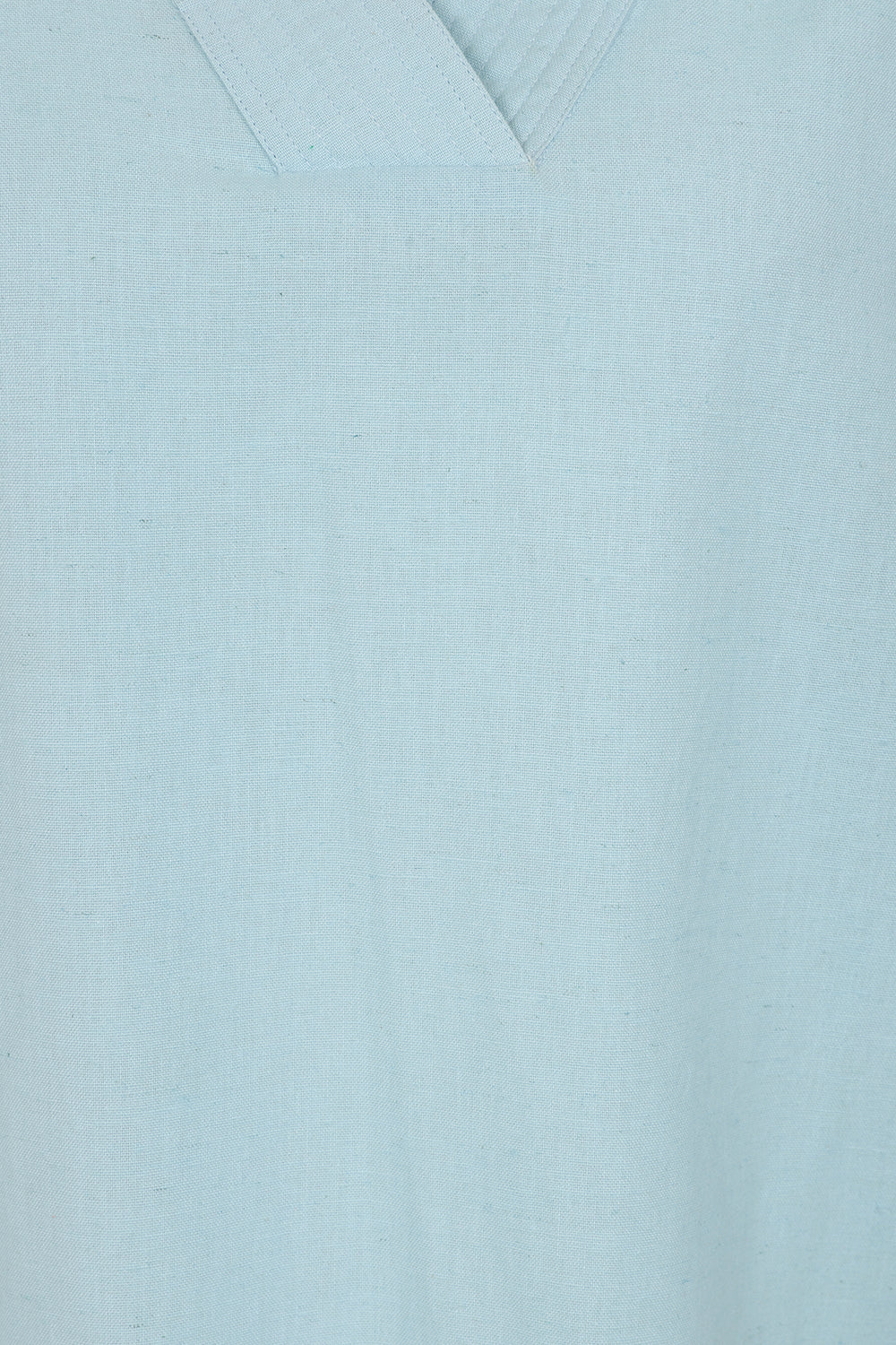 Rose Plain V-Neck Long Sleeve Top