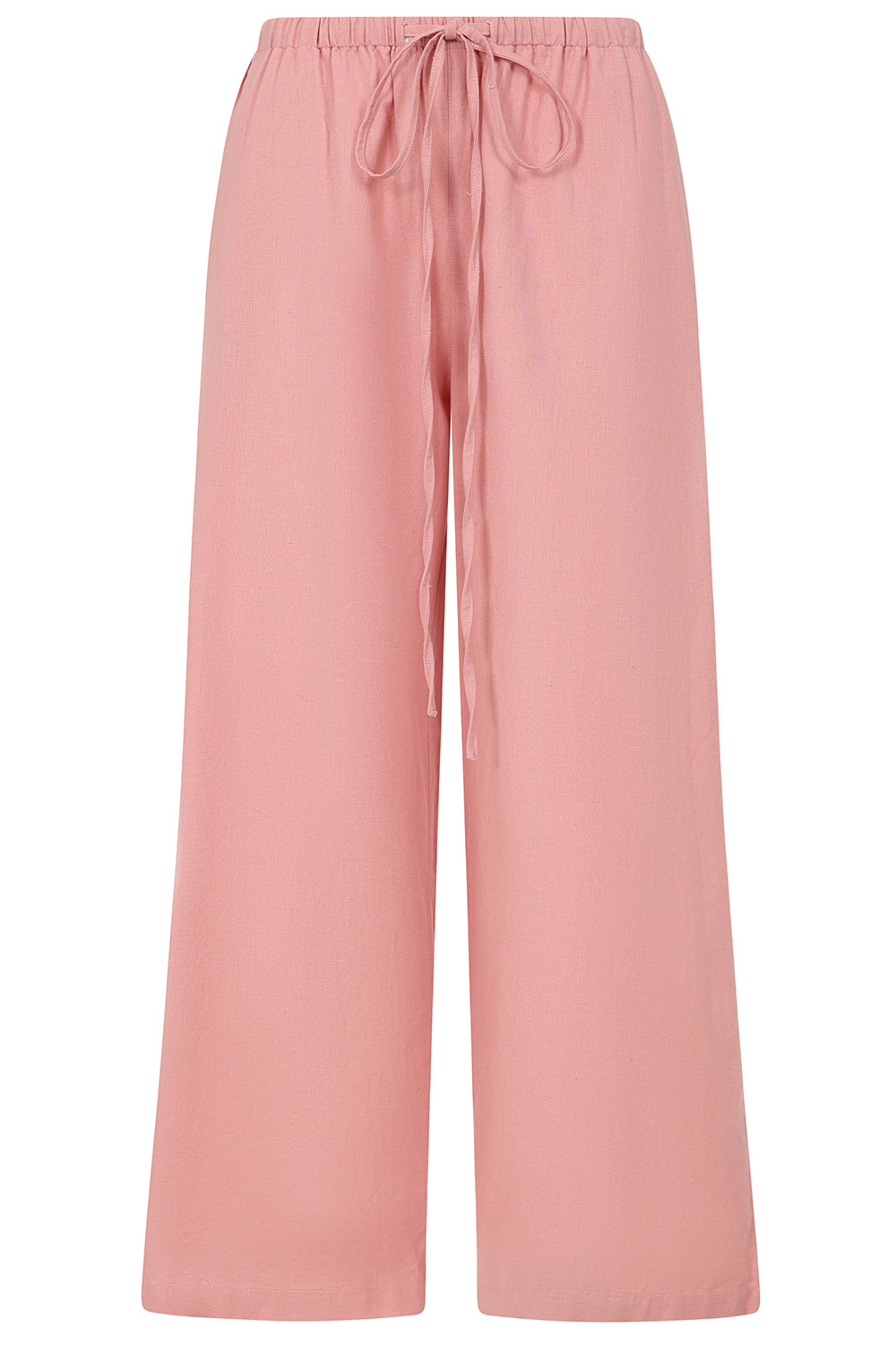 Rose Plain Wide Leg Trousers