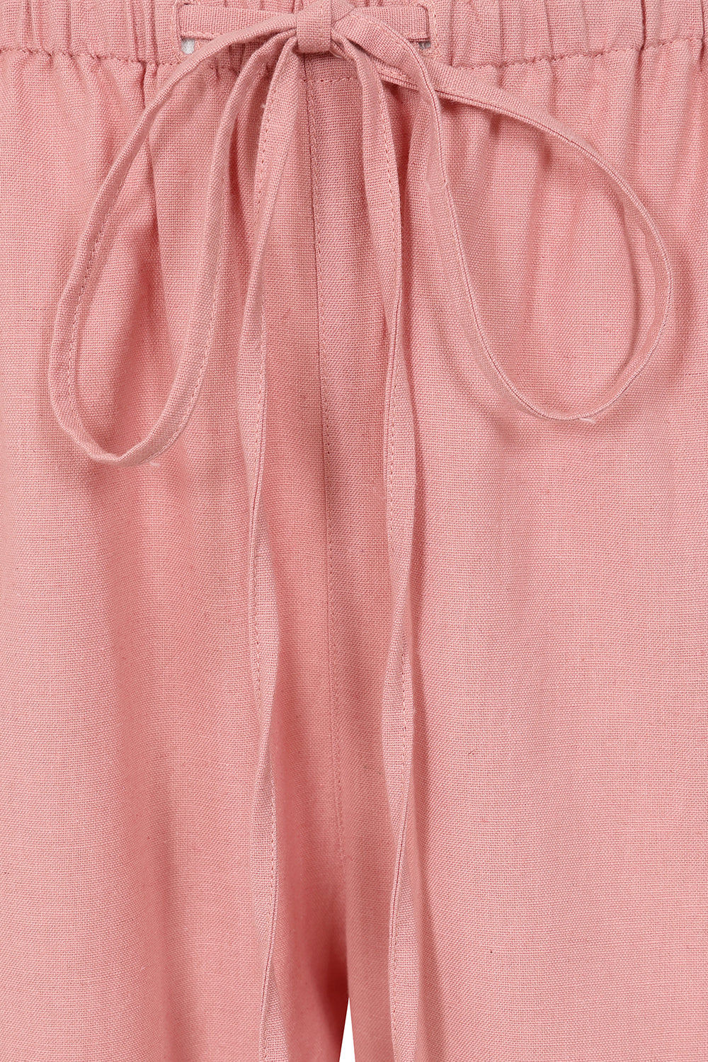 Rose Plain Wide Leg Trousers