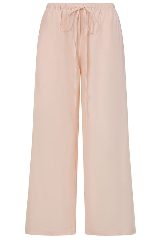 Rose Plain Wide Leg Trousers