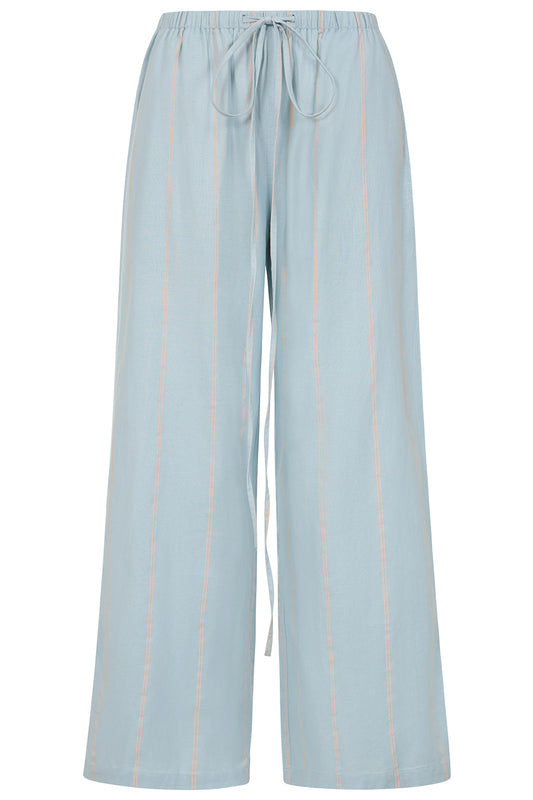 Rose Striped Wide Leg Trousers