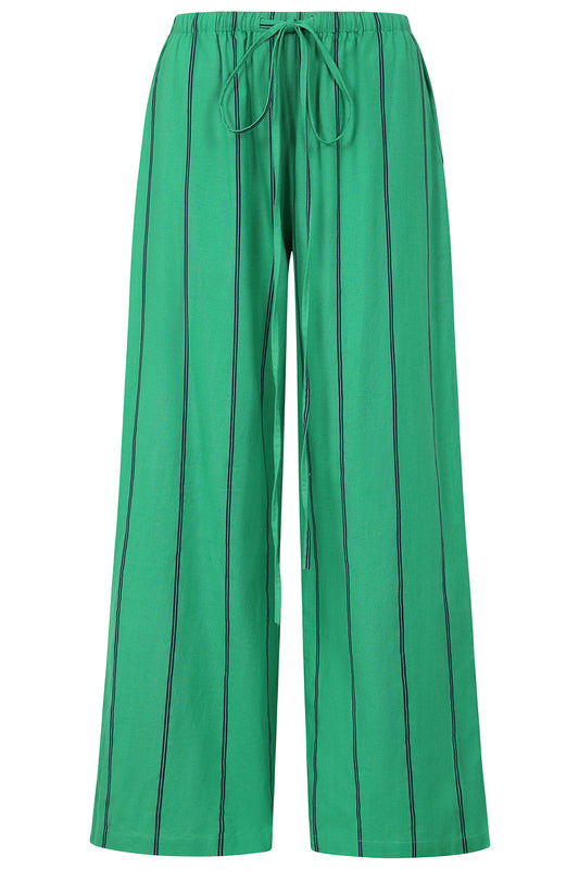 Rose Striped Wide Leg Trousers