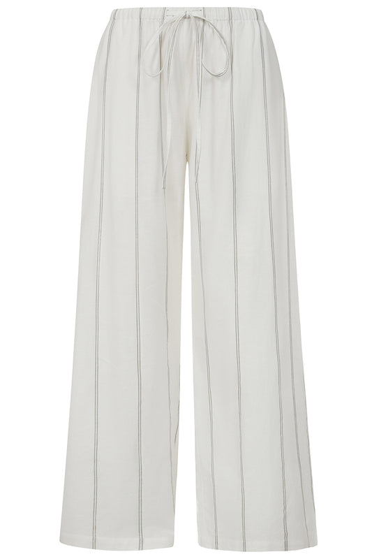Rose Striped Wide Leg Trousers