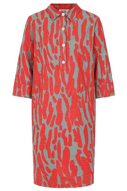 Beth Brush Strokes Dress