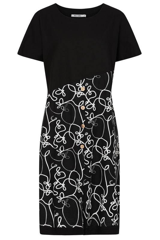 Alaia Swirl Print Dress