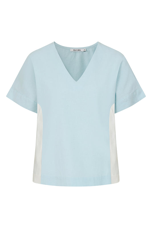 Olivia Contrast Stripe V Top