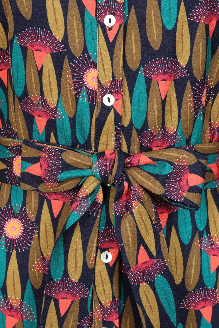Mia Print Long Dress
