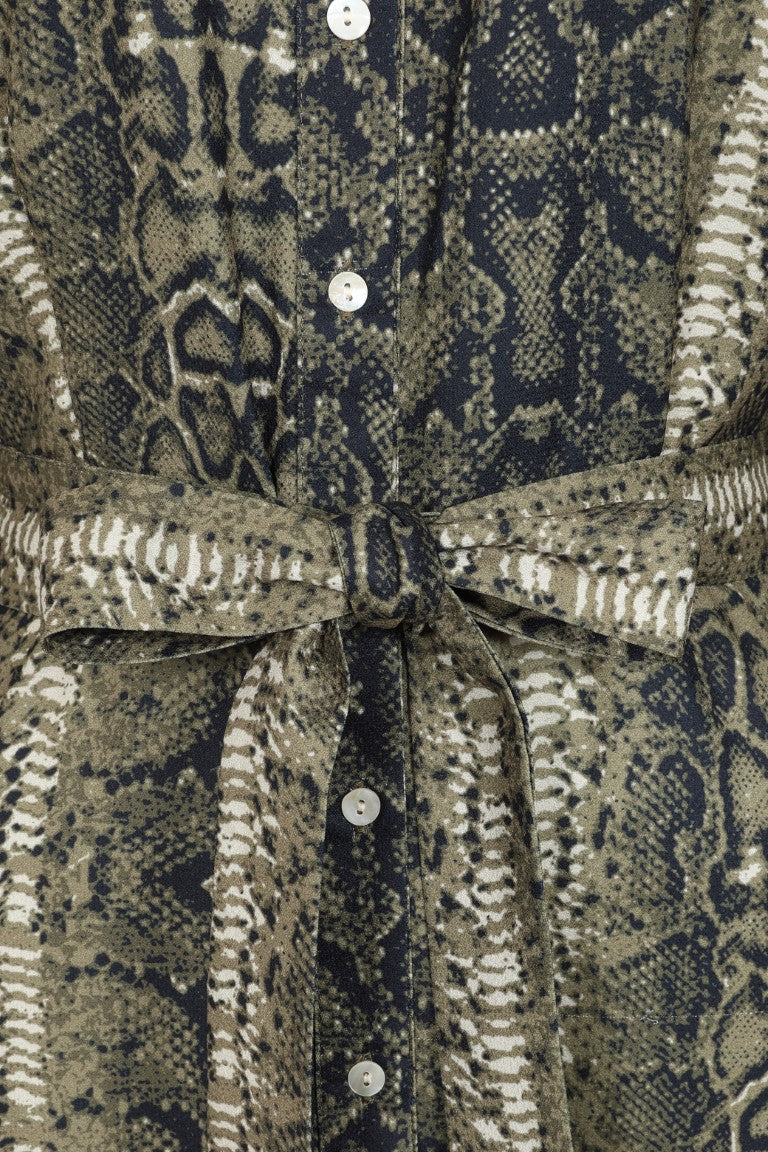 Mia Print Long Dress