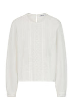 White blouse with lace details 