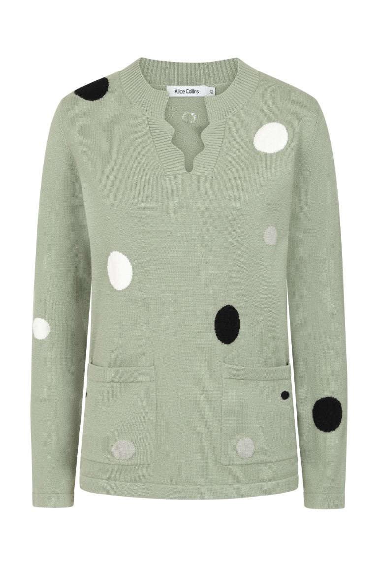 Polly Polka Dot Pullover