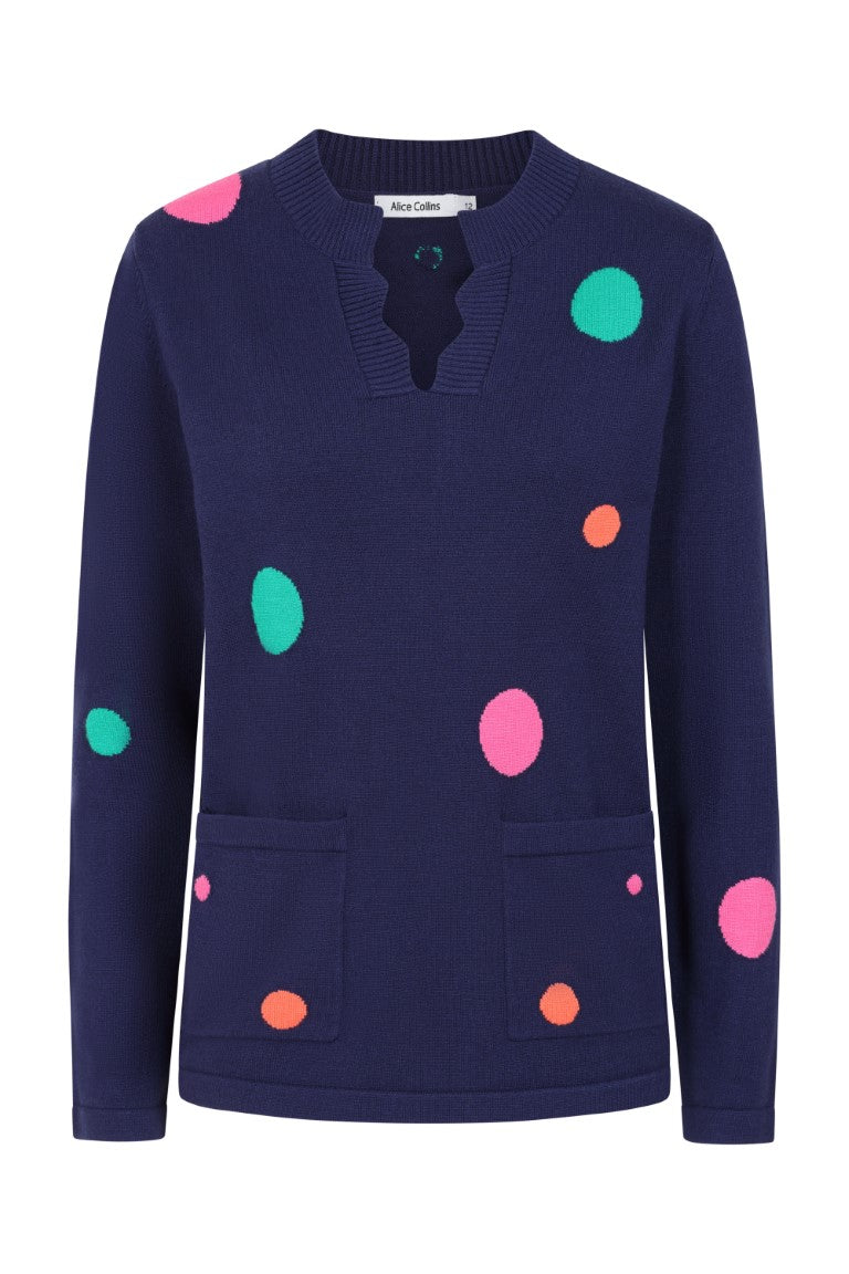 Polly Polka Dot Pullover