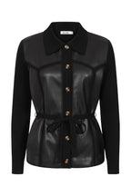 Bree Leather Effect Cardigan