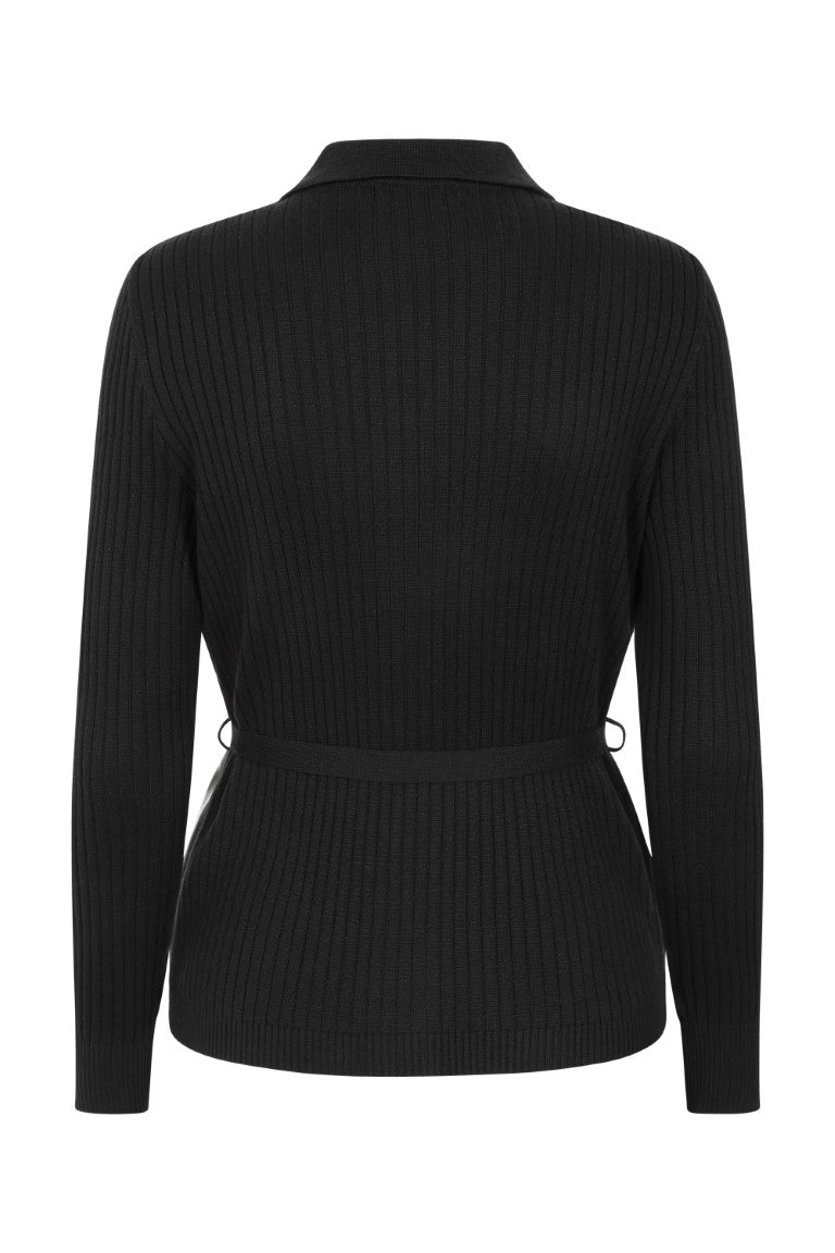 Bree Leather Effect Cardigan
