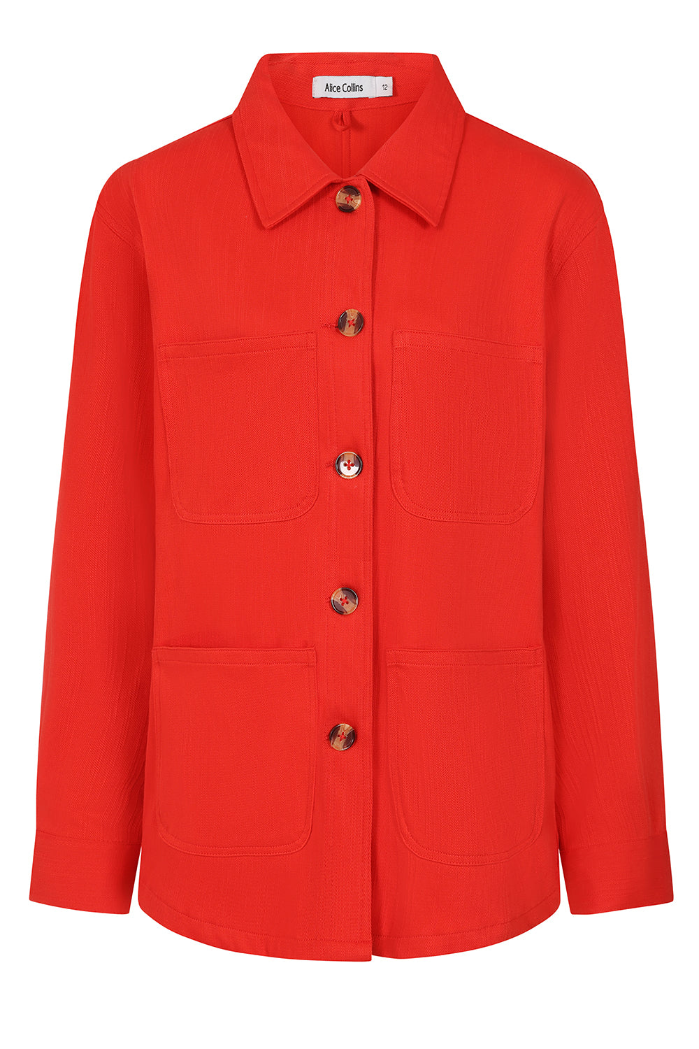 Buy Online Millie Jacket Alice Collins Red jacket with gold buttons