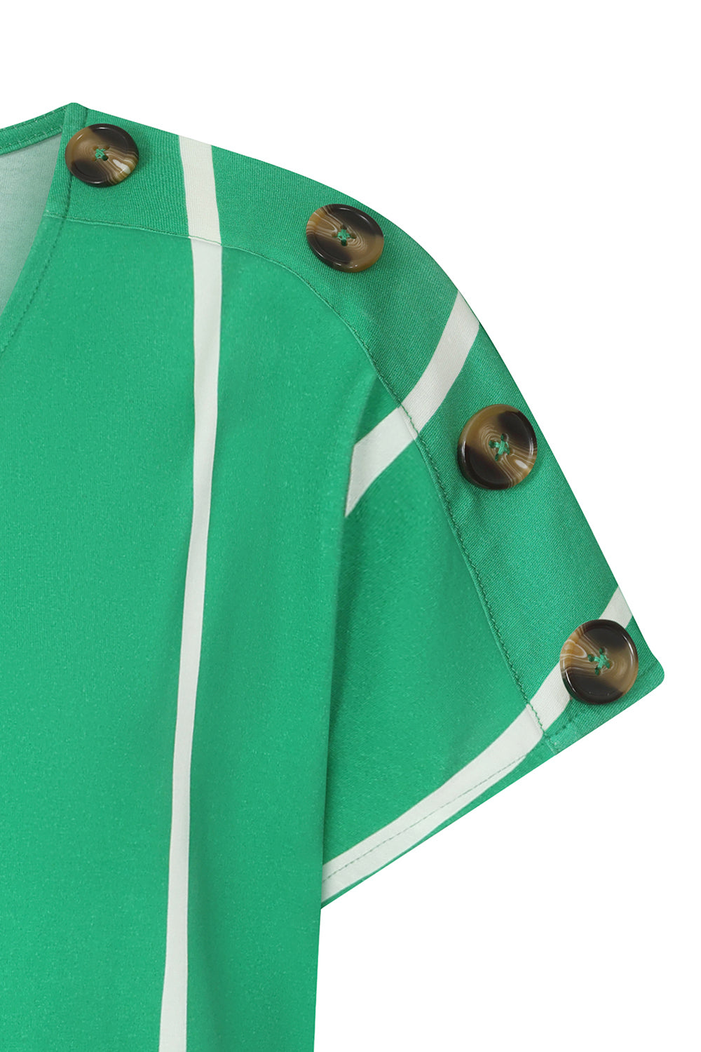 Button Shoulder Dress