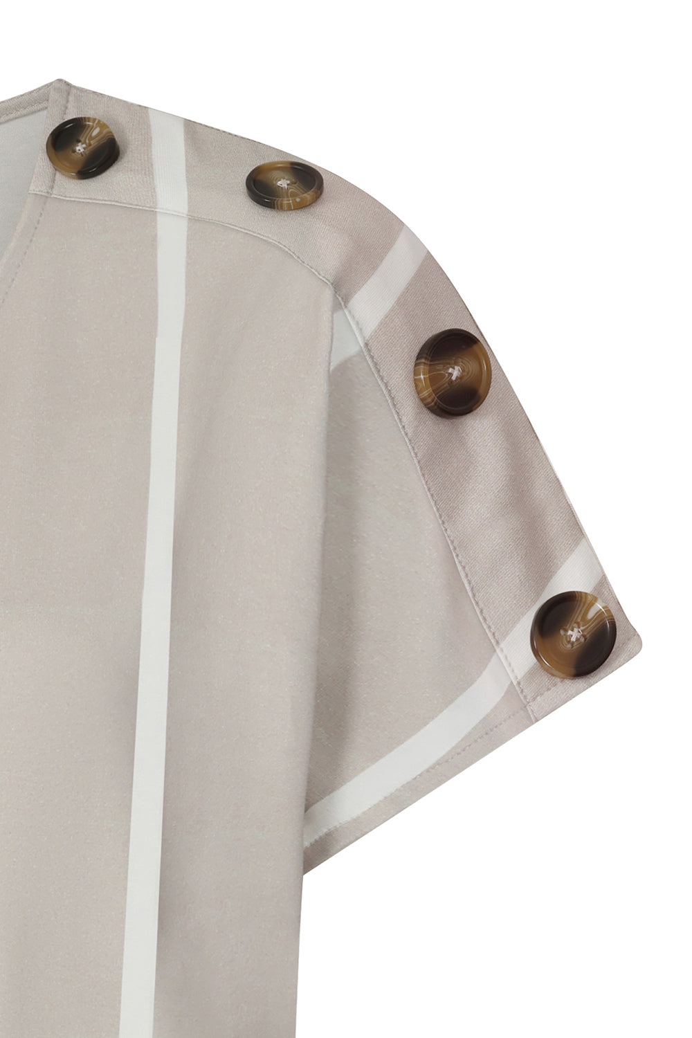 Button Shoulder Dress