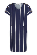 Button Shoulder Dress