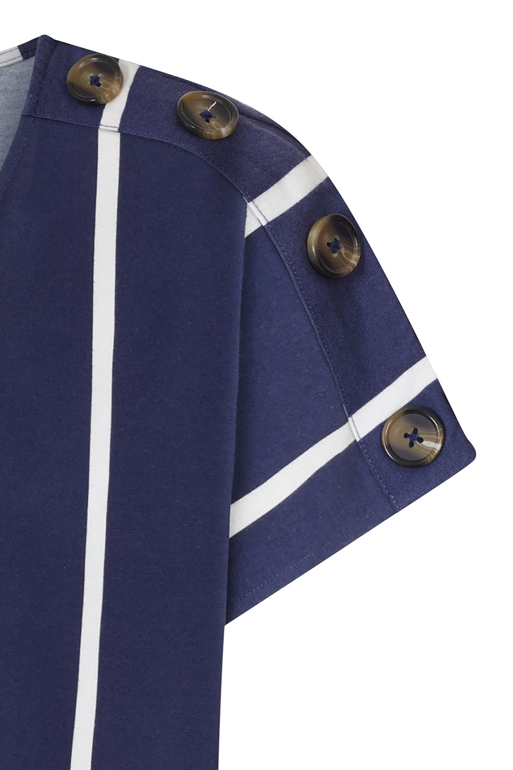 Button Shoulder Dress