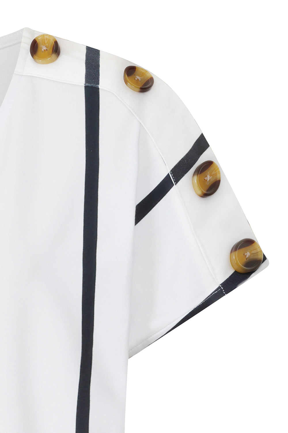 Button Shoulder Dress