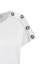 Button Shoulder Top