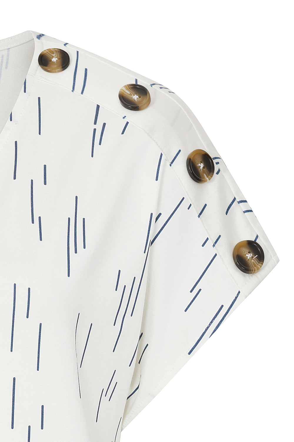 Button Central Print Dress