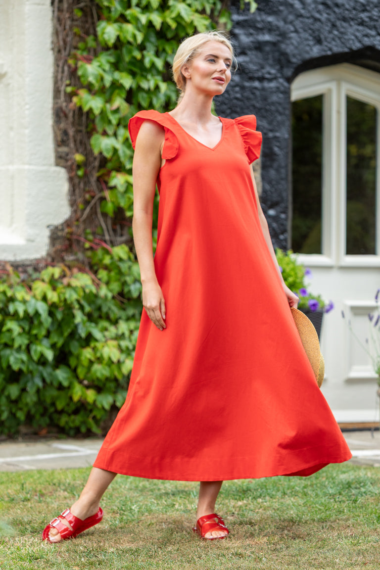 Mia Frill Sleeve Dress