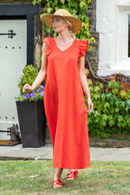 Mia Frill Sleeve Dress