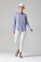 Blue striped Amara shirt buy online Alice Collins