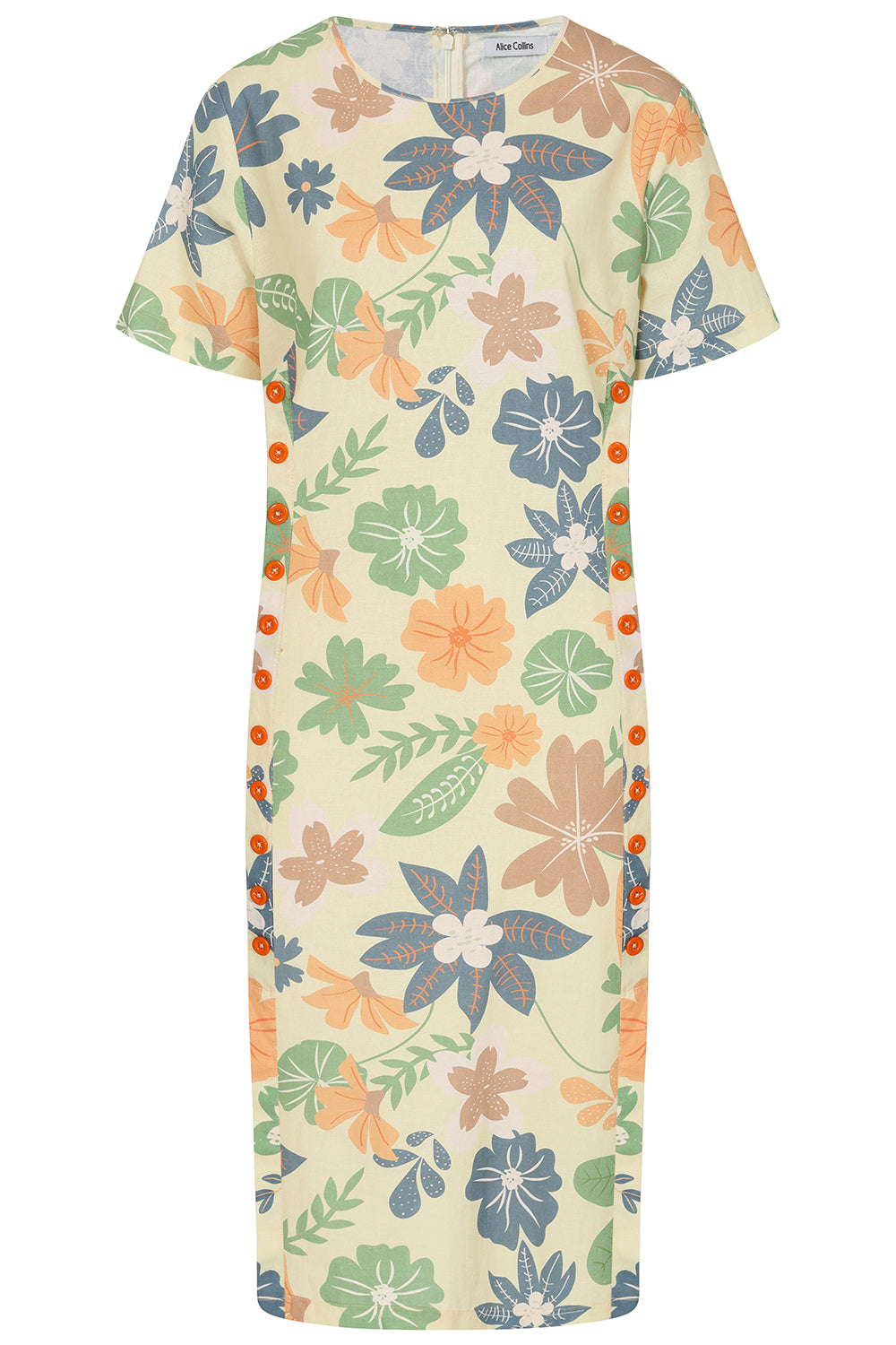 Buy Online Kylie Print Dress Alice Collins  Floral patterned dress with colorful flowers