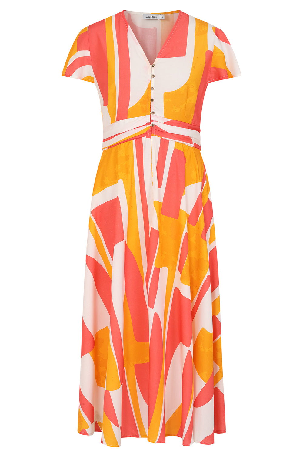 Buy Track Print Dress Alice Collins Colourful patterned dress